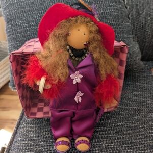Stylish Lizzie High Doll in Purple Outfit with Red Hat #1038